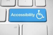 Symbol für Accessibility, das bedeutet Zugänglichkeit auf Englisch